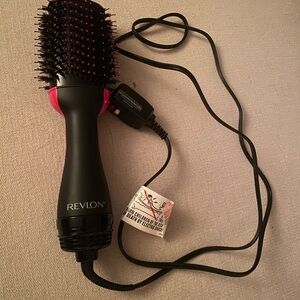Revlon Black and Pink Hair Blow Dryer Brush